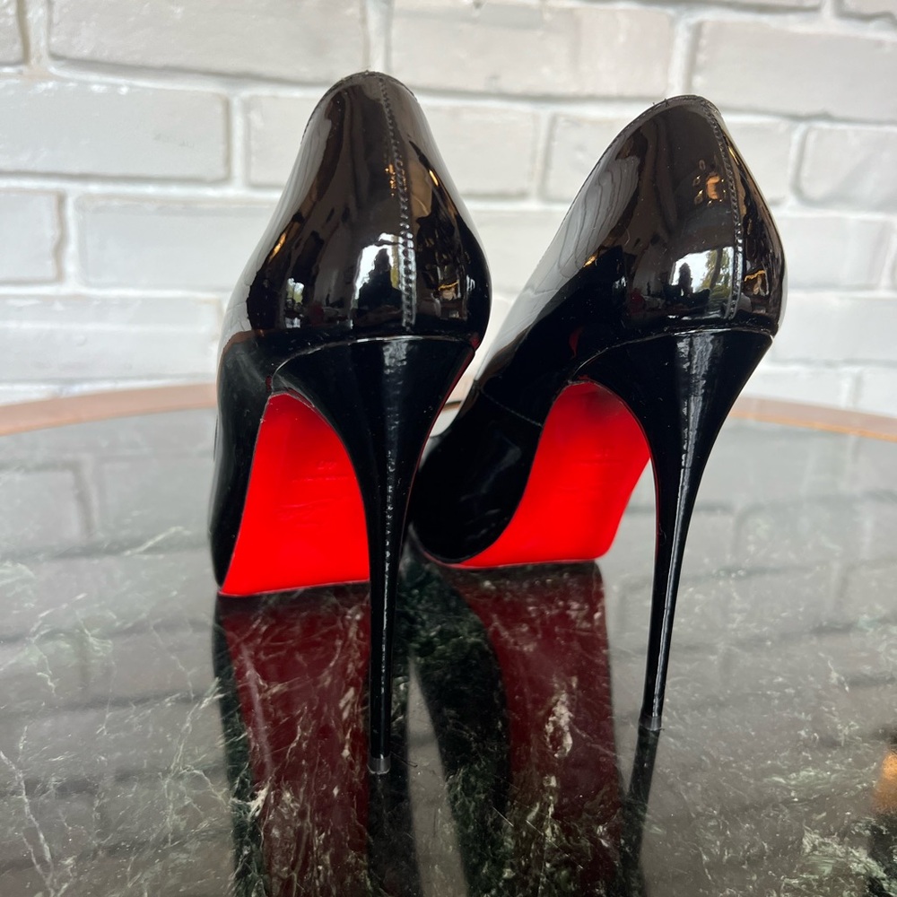 Christian Louboutin Very Prive Patent PeepToe Pumps perfect condition ❤️ - Picture 8 of 13